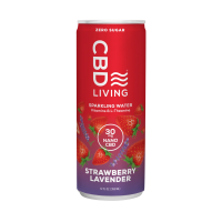 CBD Living - CBD Sparkling Water - Strawberry Lavender